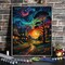 Starry Night Paint by Numbers Kit for Adults – 16"x20" Country Moon DIY Acrylic Canvas Painting, Beginner-Friendly Art Kit for Home Wall Decor & Gift